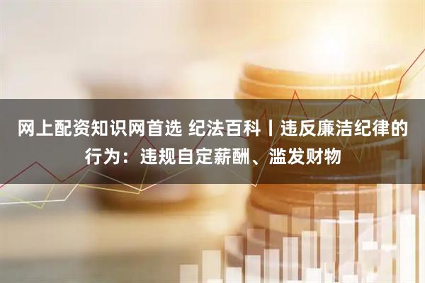 网上配资知识网首选 纪法百科丨违反廉洁纪律的行为：违规自定薪酬、滥发财物